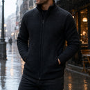 Casaco Masculino Fleece Gola Alta com Zíper - Quente e Macio para Inverno