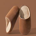Chinelos de Veludo Unissex - Antiderrapantes, Macios e Confortáveis para Casa no Inverno (Compre 1 Leve 2 Pares)