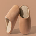 Chinelos de Veludo Unissex - Antiderrapantes, Macios e Confortáveis para Casa no Inverno (Compre 1 Leve 2 Pares)