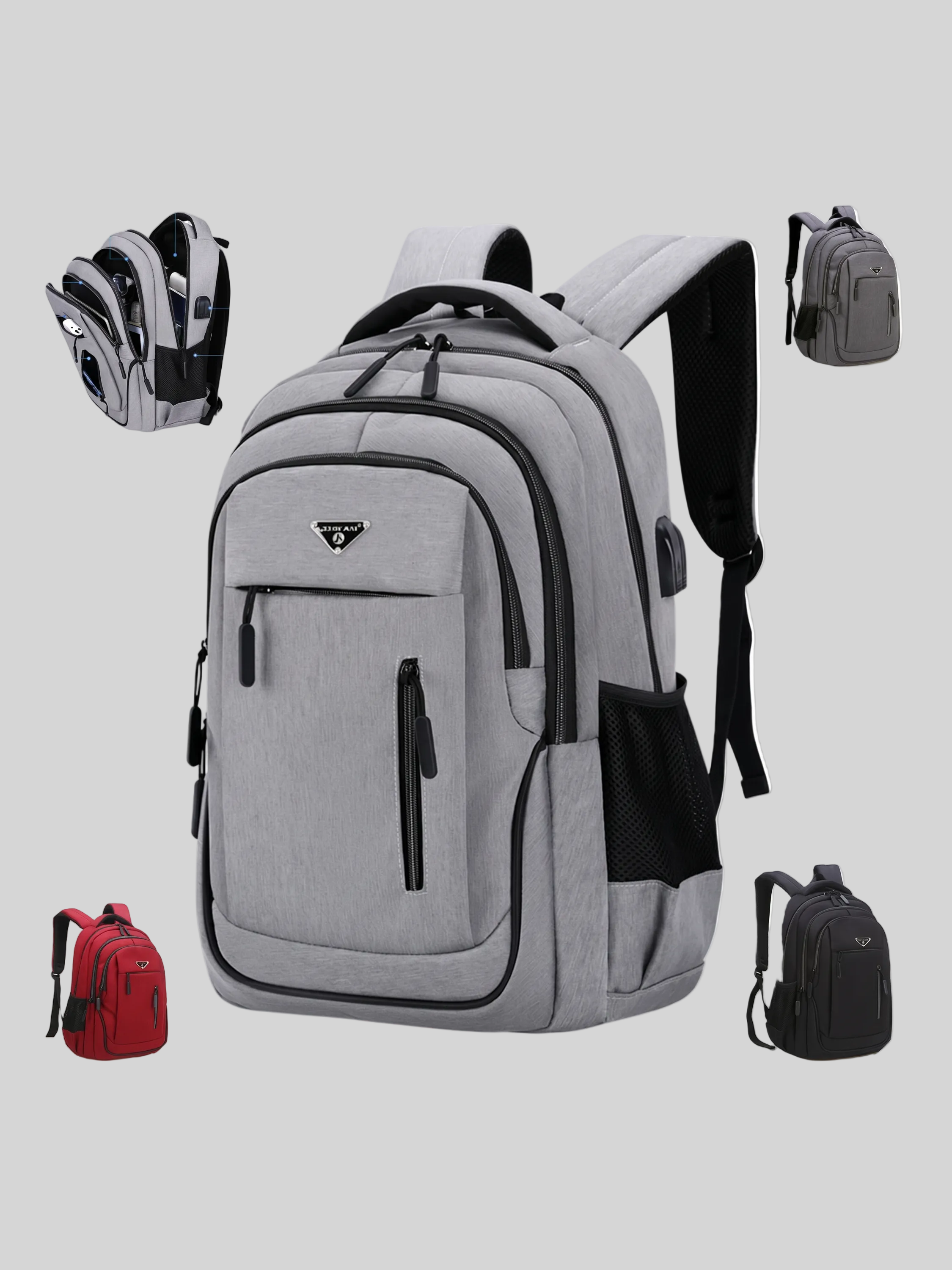 Men's Laptop Backpack Waterproof Durable Large-5