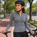 Jaqueta Esportiva Feminina Gola Alta com Zíper - Modelagem Slim Manga Longa para Treino e Inverno