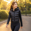 Jaqueta Feminina Leve com Capuz e Zíper - Quente, Esportiva e Confortável para Inverno