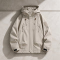Jaqueta Masculina Softshell Impermeável com Capuz - Bomber Quente e Resistente para Inverno