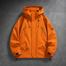 Jaqueta Masculina Softshell Impermeável com Capuz - Bomber Quente e Resistente para Inverno