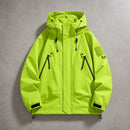 Jaqueta Masculina Softshell Impermeável com Capuz - Bomber Quente e Resistente para Inverno