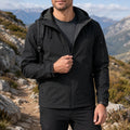 Jaqueta Masculina Softshell Impermeável com Capuz - Outdoor, Leve e Resistente para Trilha e Camping