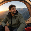 Jaqueta Masculina Softshell Impermeável com Capuz - Outdoor, Leve e Resistente para Trilha e Camping