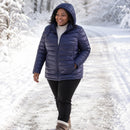 Jaqueta Puffer Feminina com Capuz - Ultra Leve, Embalável e Plus Size até 7XL para Inverno