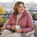 Jaqueta Puffer Feminina com Capuz - Ultra Leve, Embalável e Plus Size até 7XL para Inverno