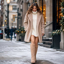 Meia Térmica Feminina de Cashmere - Veludo Macio para Dormir, Chão e Inverno Frio (Compre 1 Leve 2)