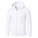 Moletom Masculino com Zíper e Capuz Slim Fit - Hoodie Manga Longa Casual para Outono e Inverno