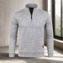 Moletom Masculino Meio Zíper Gola Alta - Streetwear Quente para Inverno
