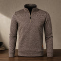 Moletom Masculino Meio Zíper Gola Alta - Streetwear Quente para Inverno