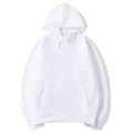 Moletom Unissex com Capuz Oversize Cor Sólida - Hoodie Pulôver Casual para Outono e Inverno