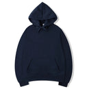 Moletom Unissex com Capuz Oversize Cor Sólida - Hoodie Pulôver Casual para Outono e Inverno