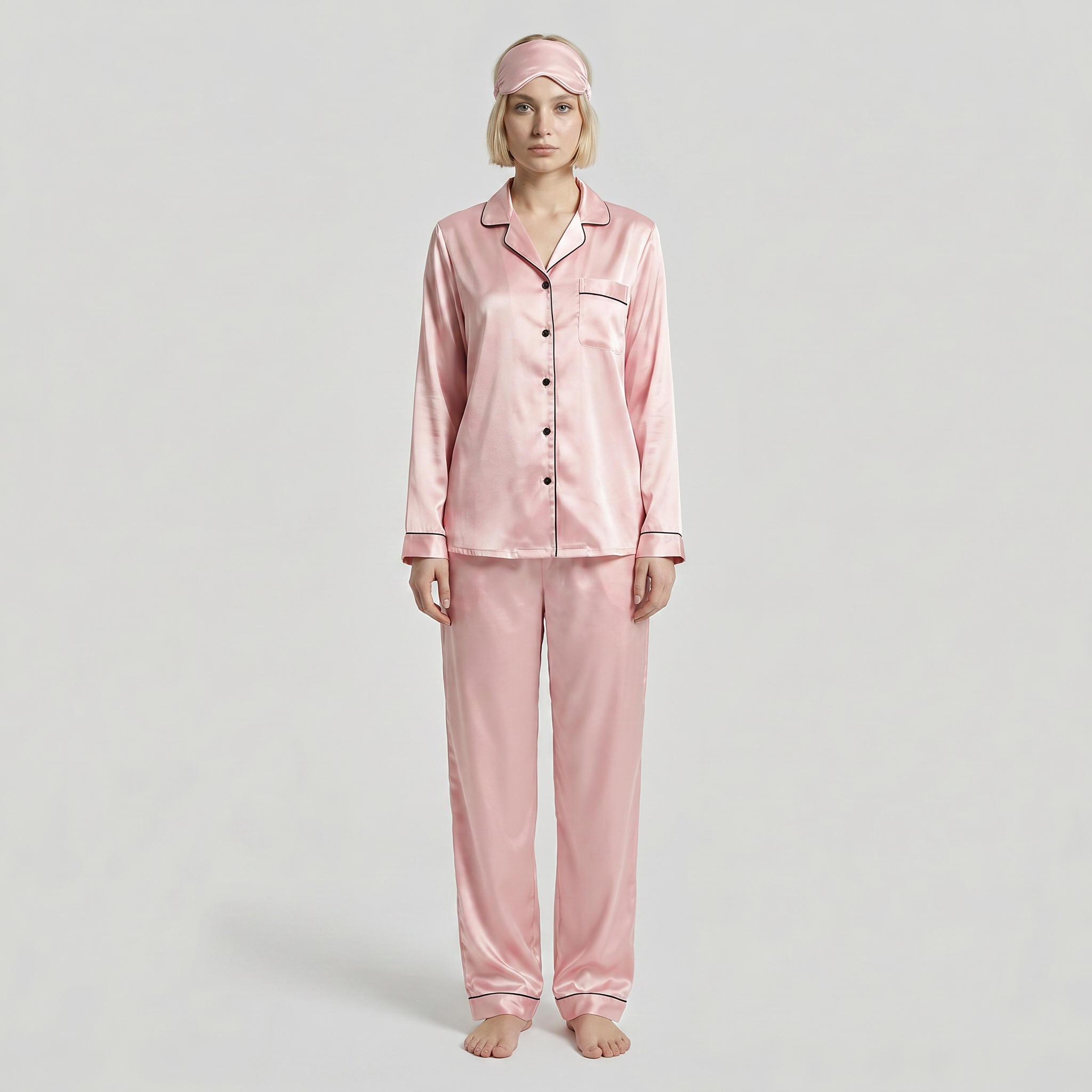 Luna Satin Pyjamas Set-4