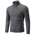 Suéter Masculino de Gola Alta em Malha Quente – Pulôver Casual de Inverno
