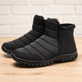 Tênis Masculino Bota de Neve com Zíper - Impermeável, Antiderrapante e Quente para Inverno