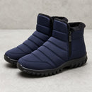 Tênis Masculino Bota de Neve com Zíper - Impermeável, Antiderrapante e Quente para Inverno