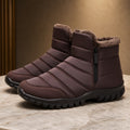 Tênis Masculino Bota de Neve com Zíper - Impermeável, Antiderrapante e Quente para Inverno