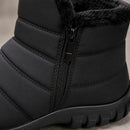 Tênis Masculino Bota de Neve com Zíper - Impermeável, Antiderrapante e Quente para Inverno