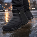 Tênis Masculino Bota de Neve com Zíper - Impermeável, Antiderrapante e Quente para Inverno