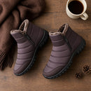 Tênis Masculino Bota de Neve com Zíper - Impermeável, Antiderrapante e Quente para Inverno