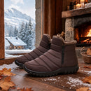 Tênis Masculino Bota de Neve com Zíper - Impermeável, Antiderrapante e Quente para Inverno